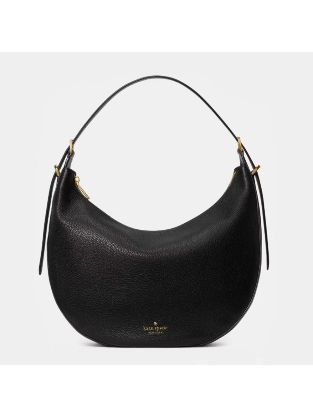 Kate Spade Nova Pebbled Leather Slouchy Large Crescent Shoulder Bag